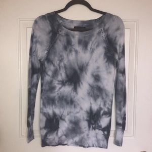 braided tie dye sweater